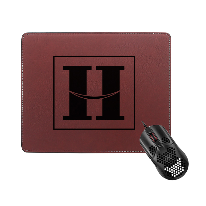 Laserbar Leatherette rektangel musmatta 25*20cm