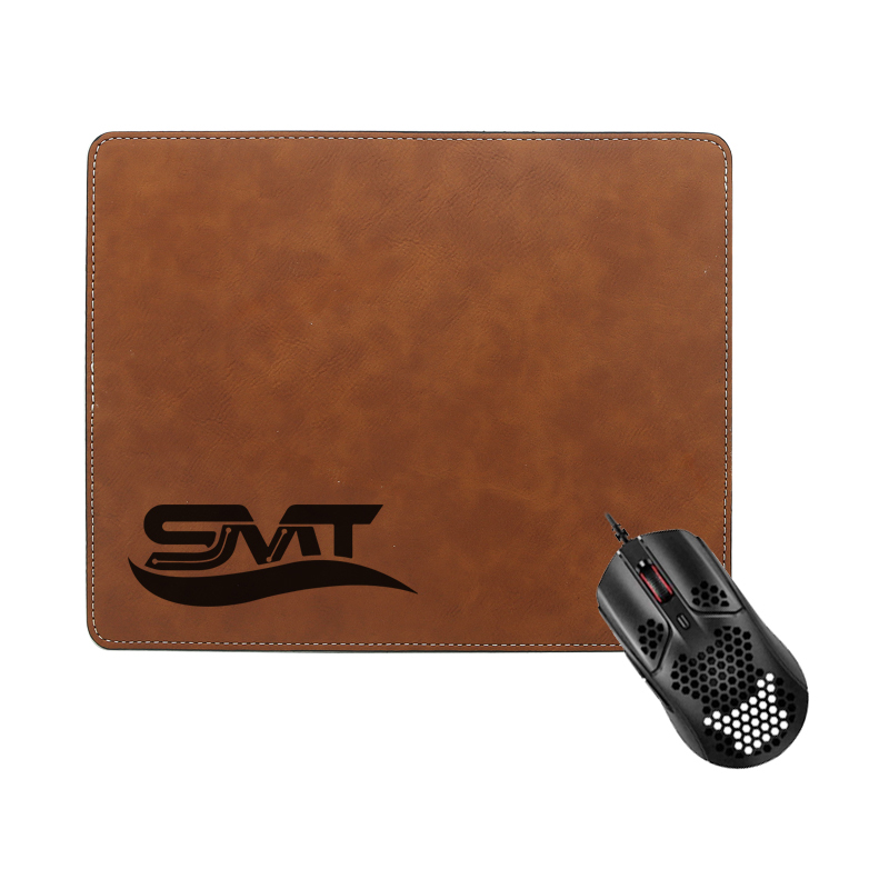 Laserbar Leatherette rektangel musmatta 25*20cm
