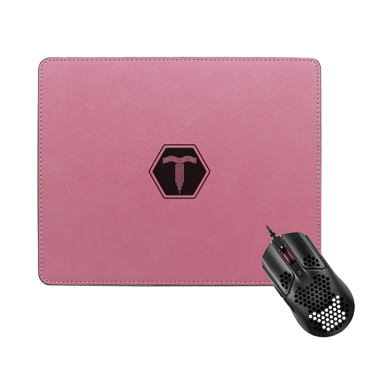Laserbar Leatherette rektangel musmatta 25*20cm