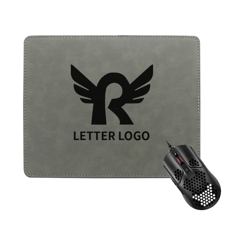 Laserbar Leatherette rektangel musmatta 25*20cm