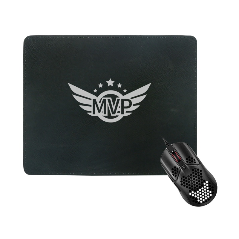 Laserbar Leatherette rektangel musmatta 25*20cm