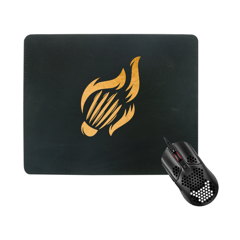 Laserbar Leatherette rektangel musmatta 25*20cm