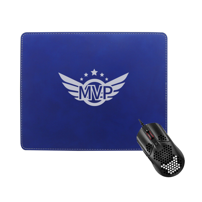 Laserbar Leatherette rektangel musmatta 25*20cm