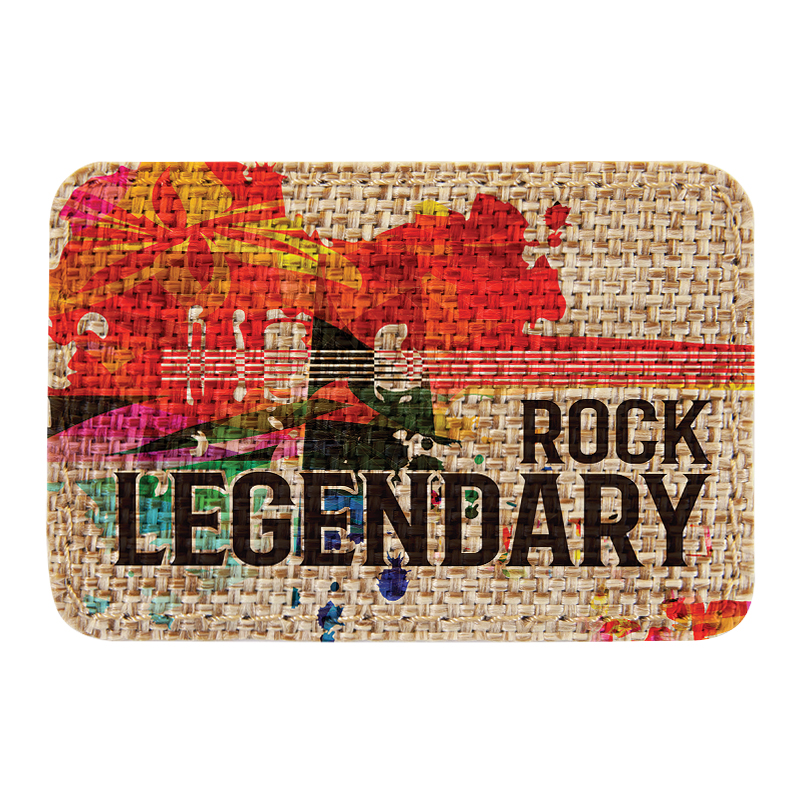 3' x 2' Burlap rektangel sublimerbar lapp med lim