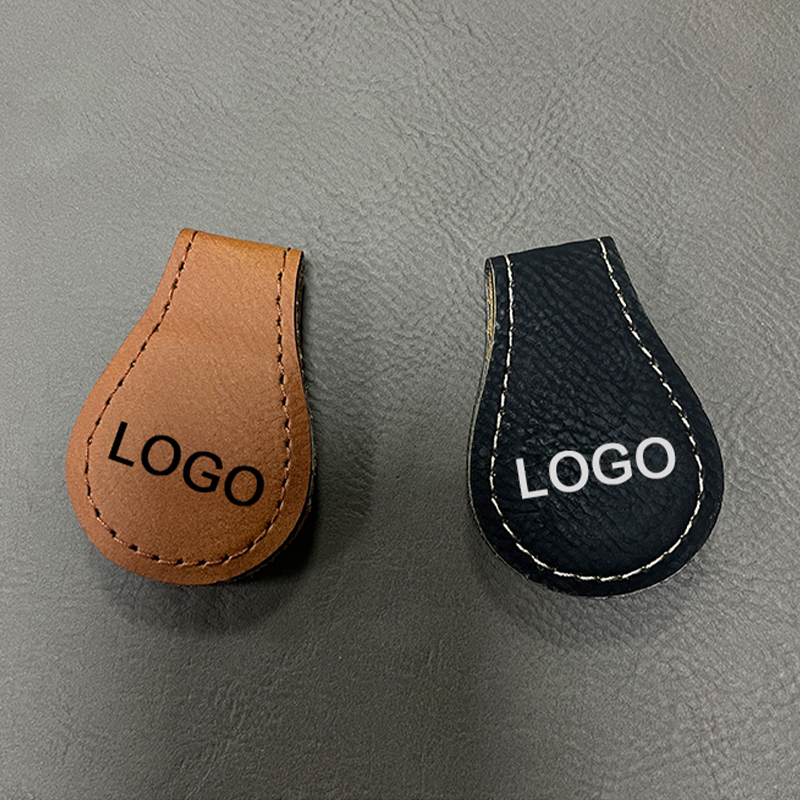 Laserbar konstlädermagnet bokmärke
