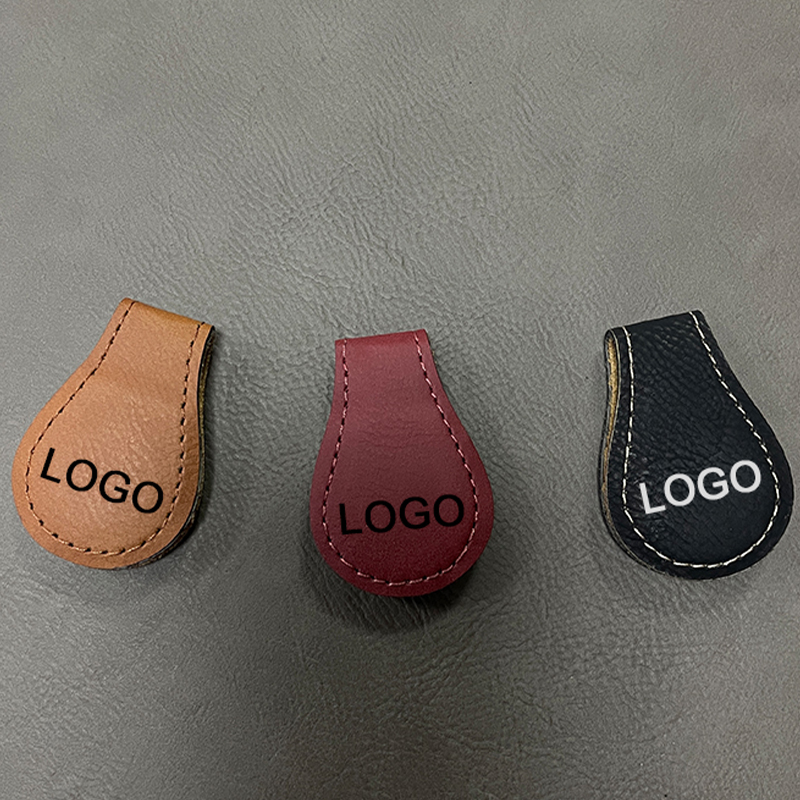 Laserbar konstlädermagnet bokmärke