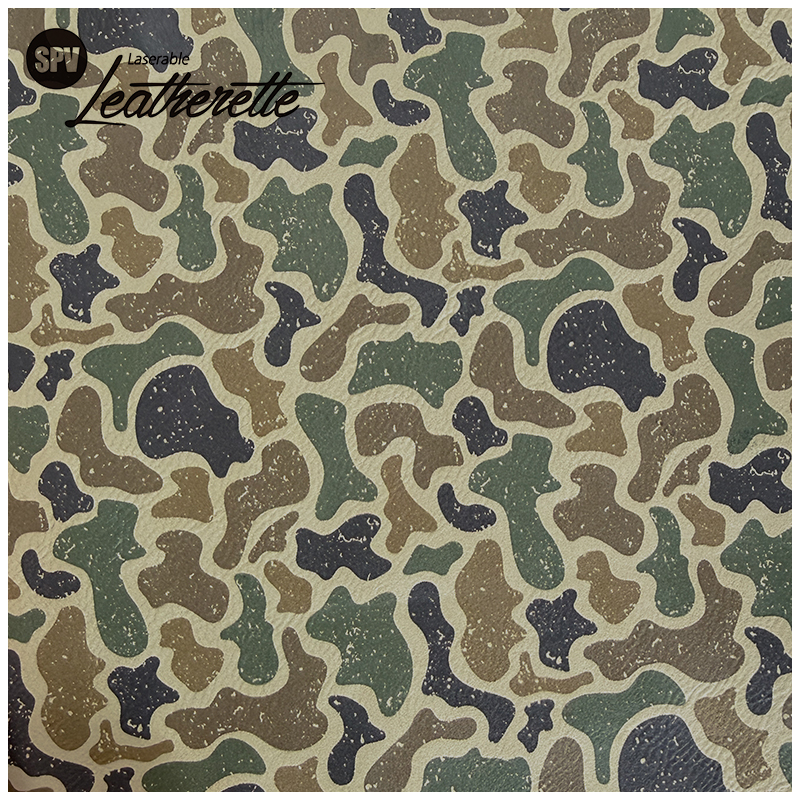 Camouflage Laserable läderark med lim/utan lim