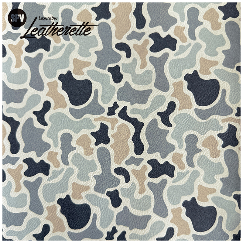 Camouflage Laserable läderark med lim/utan lim