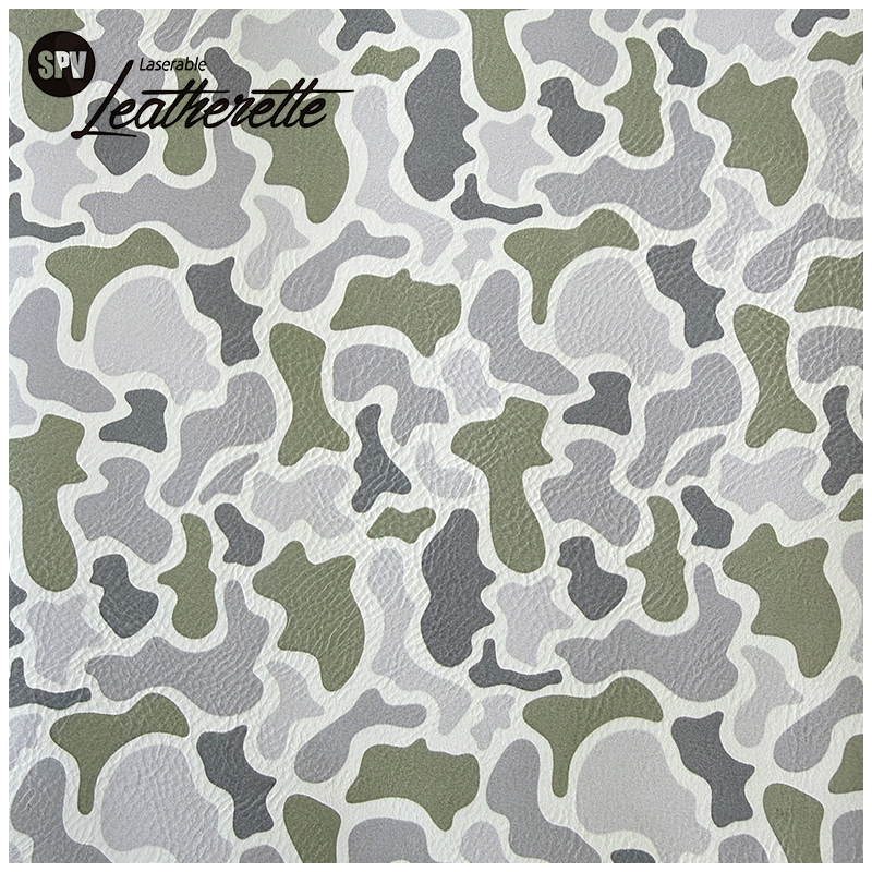 Camouflage Laserable läderark med lim/utan lim