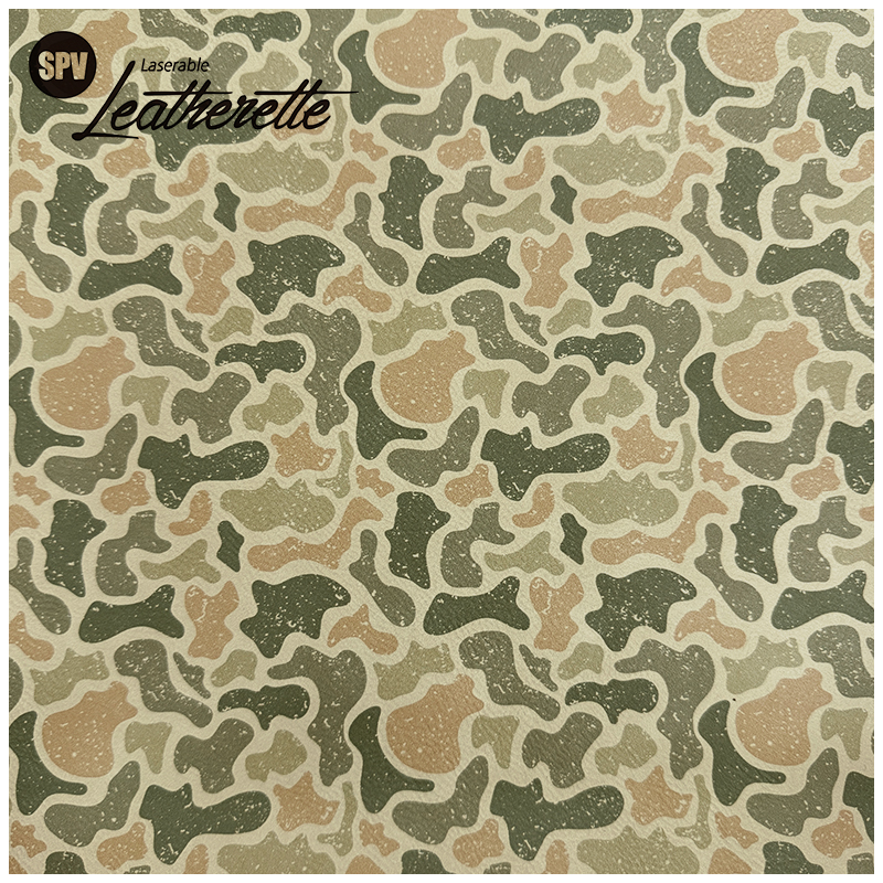 Camouflage Laserable läderark med lim/utan lim