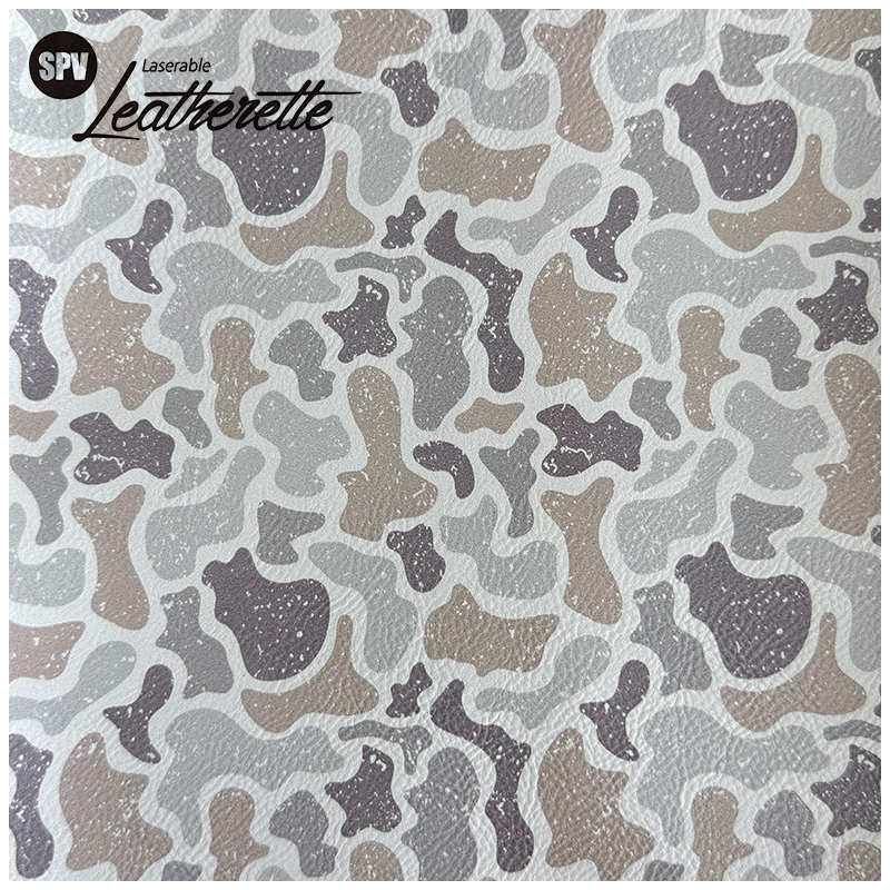 Camouflage Laserable läderark med lim/utan lim