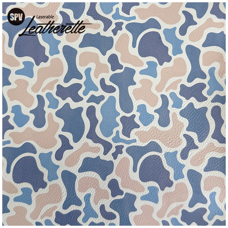 Camouflage Laserable läderark med lim/utan lim