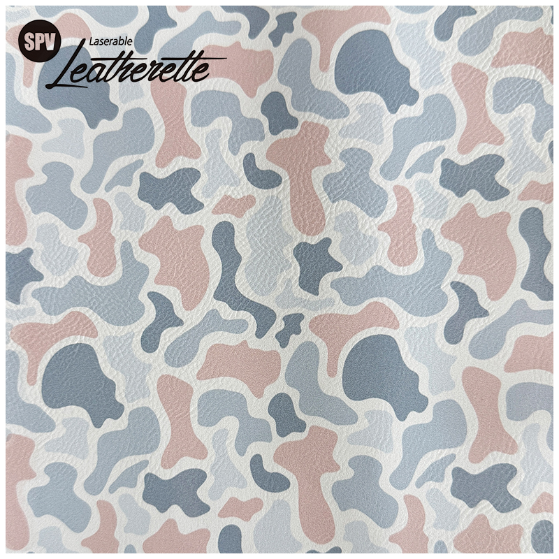 Camouflage Laserable läderark med lim/utan lim