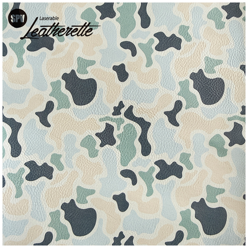 Camouflage Laserable läderark med lim/utan lim
