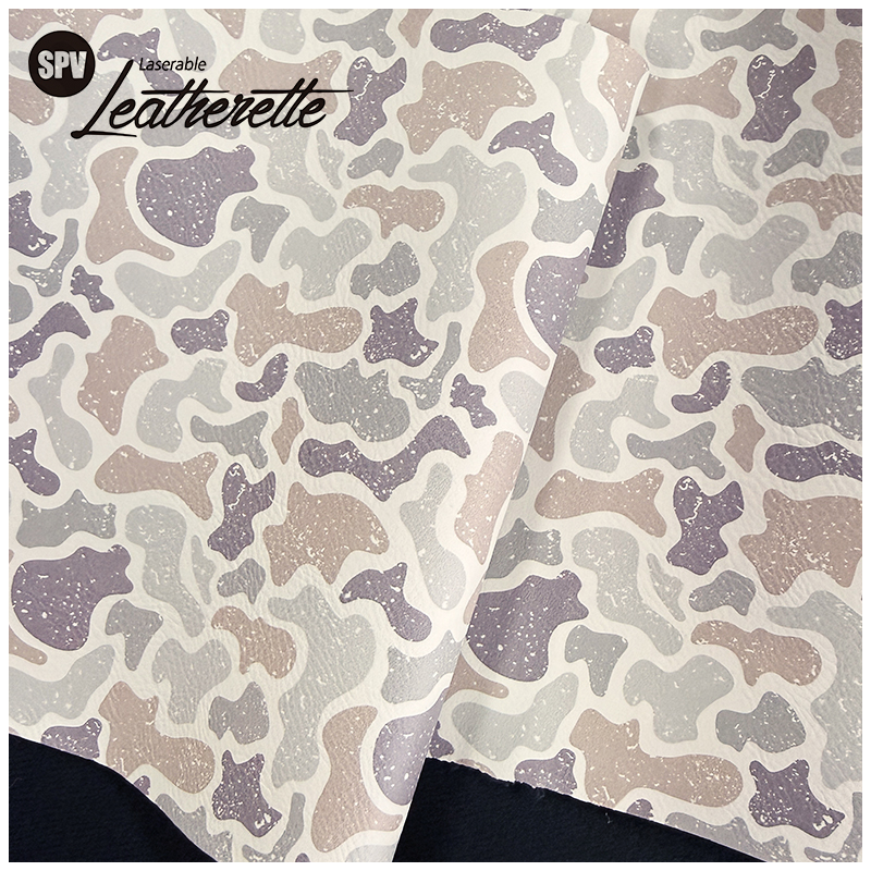 Camouflage Laserable läderark med lim/utan lim