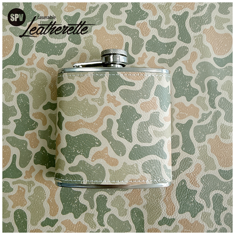 Camouflage Laserable läderark med lim/utan lim