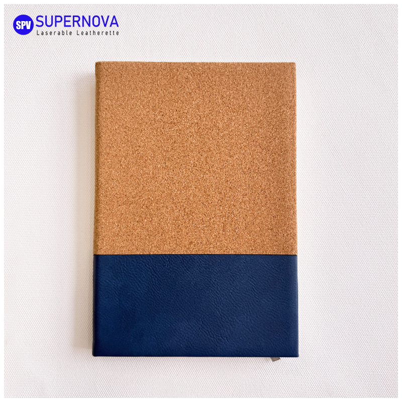 Split Laserable läder & Canvas Notebook