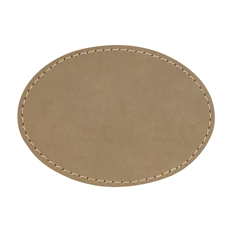 3' x 2' ovala läderlappar