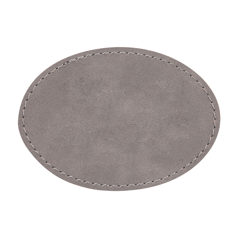 3' x 2' ovala läderlappar