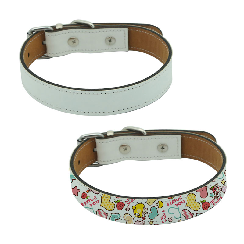 Sublimation Leatherette Hundhalsband - XS