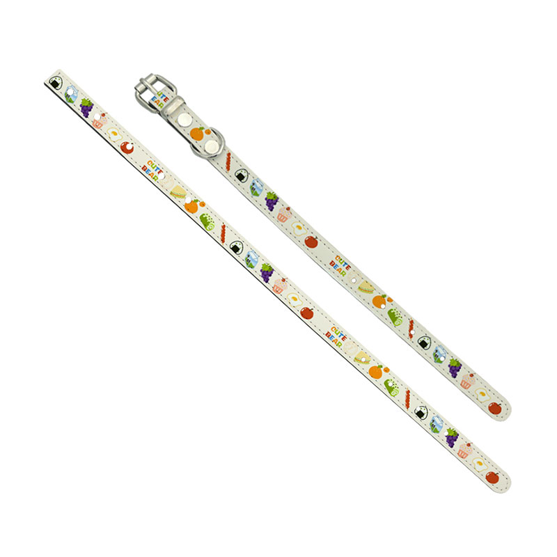 Sublimation Leatherette Hundhalsband - M
