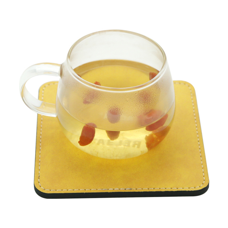 Sublimation PU Läder Mugg Underlägg - Square