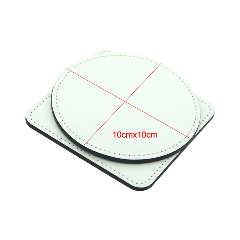 Sublimation PU Läder Mugg Underlägg - Square
