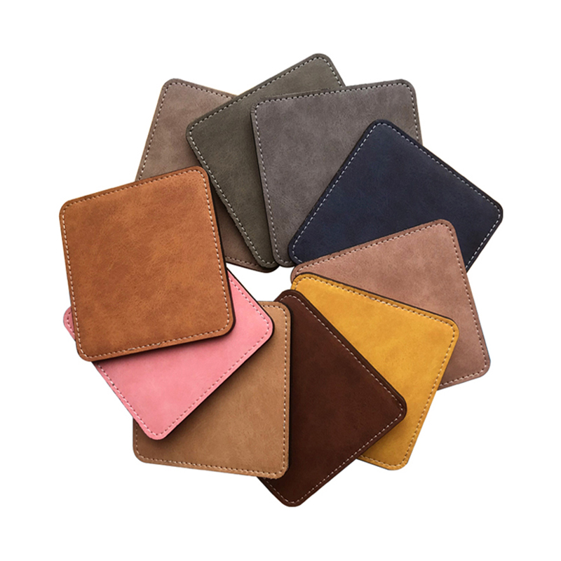Sublimation PU Läder Mugg Underlägg - Square