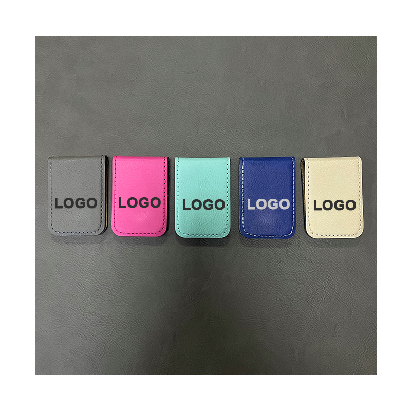 Laserbar konstläder Money Clip