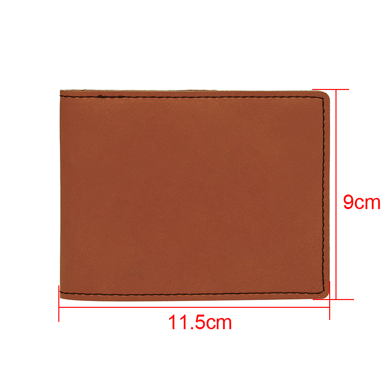 Laserbar bifold plånbok i läder