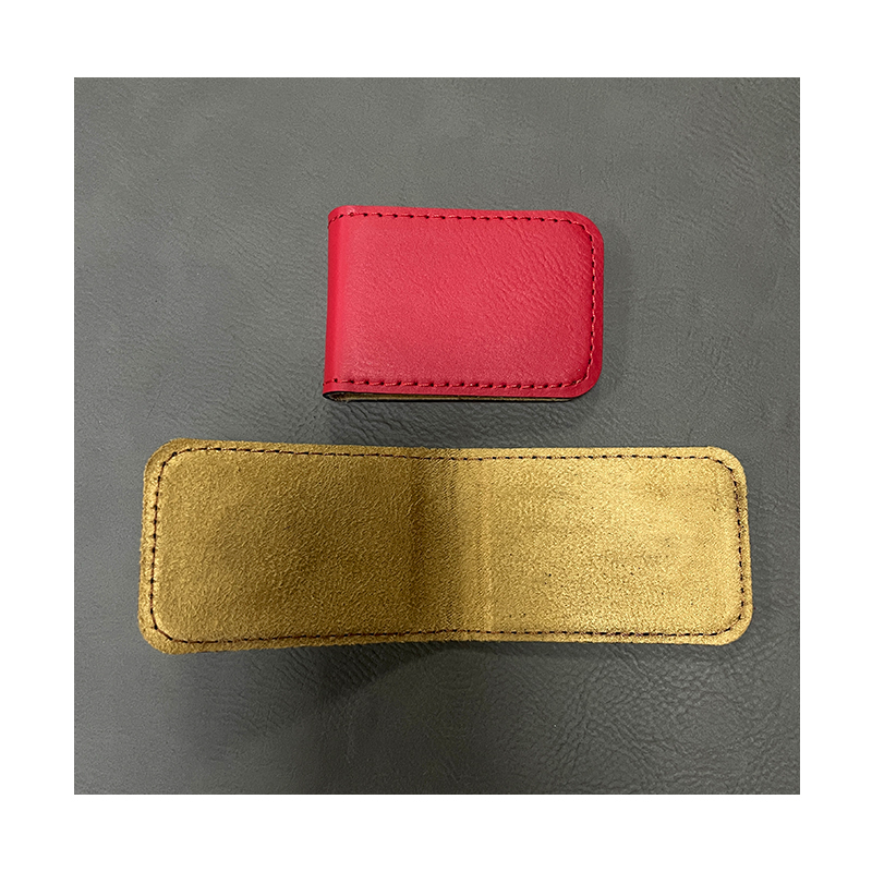 Laserbar konstläder Money Clip