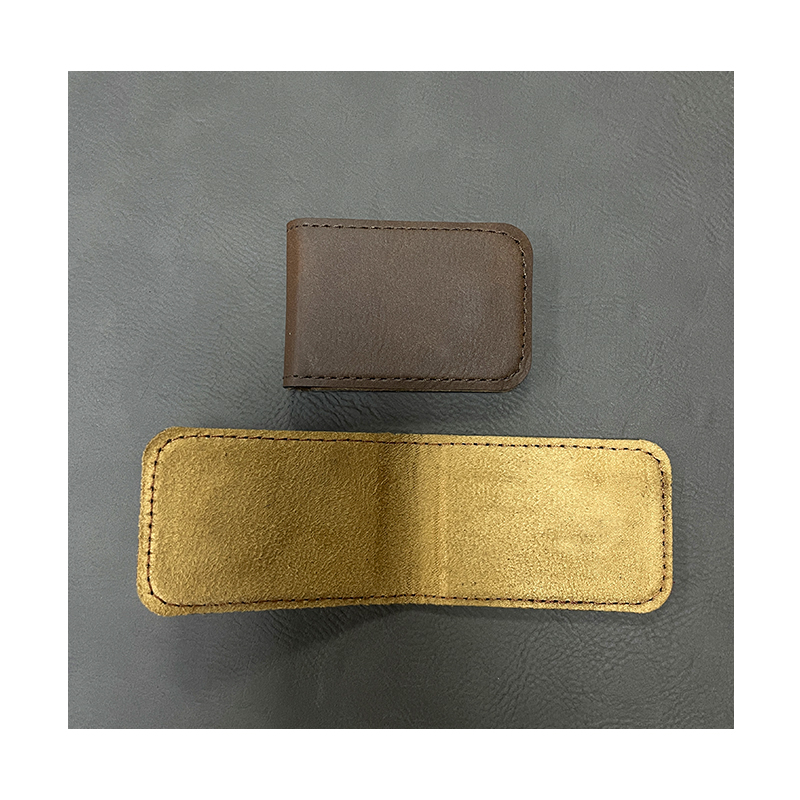 Laserbar konstläder Money Clip