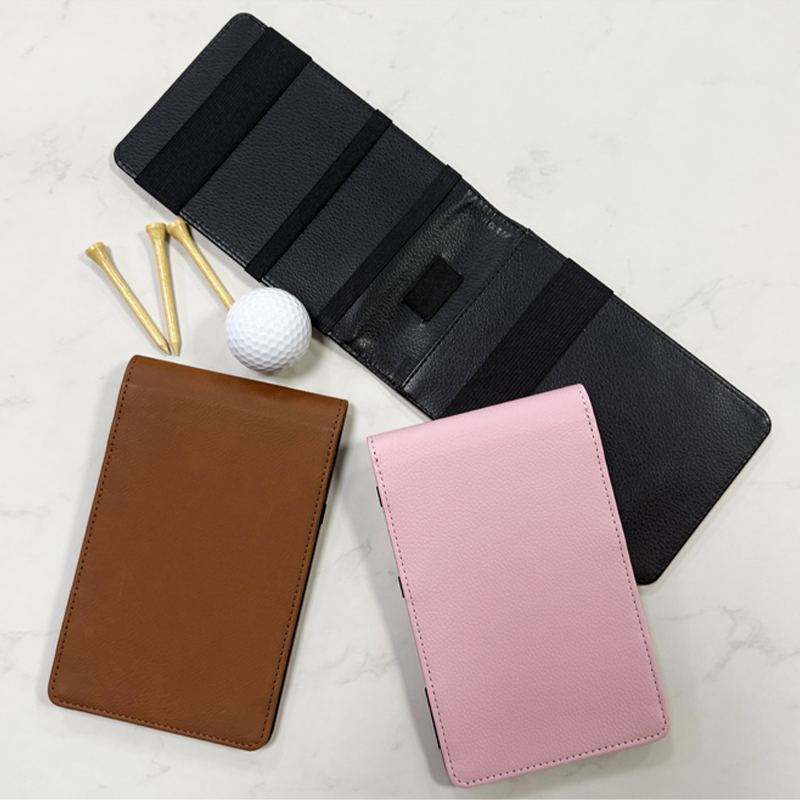 Sublimation Leatherette Golf Scorecard Hållare