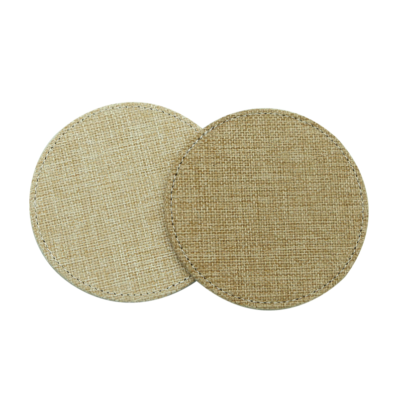 Sublimation Jute Coaster-Round Sublimation Jute Coaster-Round