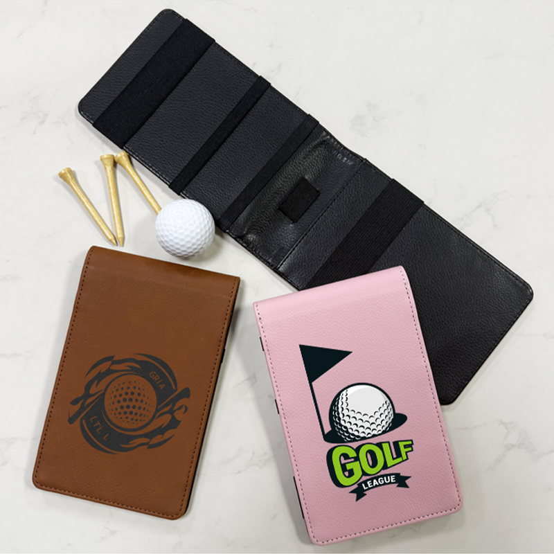 Sublimation Leatherette Golf Scorecard Hållare