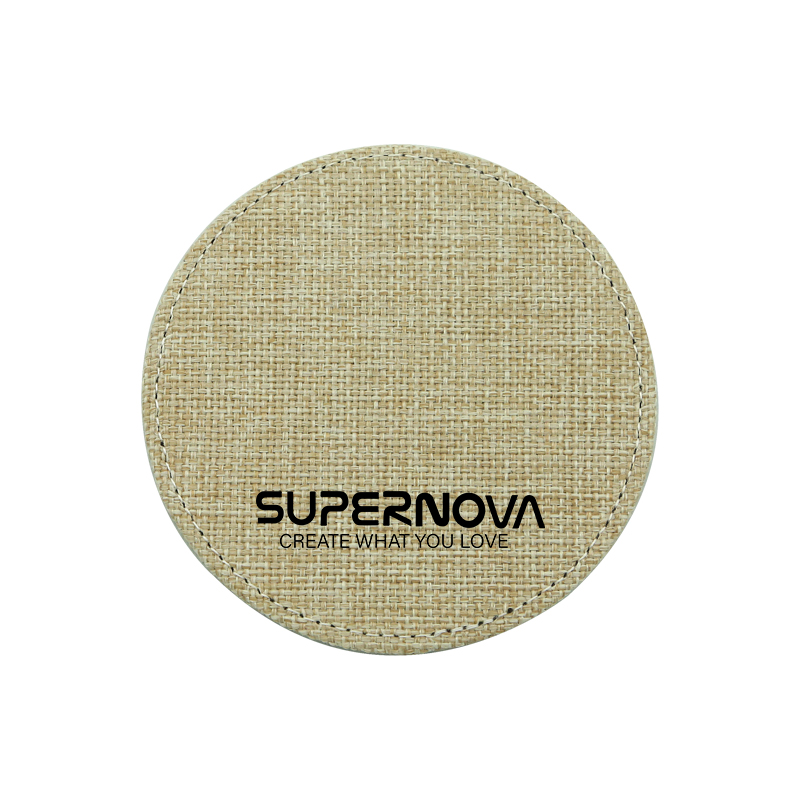 Sublimation Jute Coaster-Round Sublimation Jute Coaster-Round