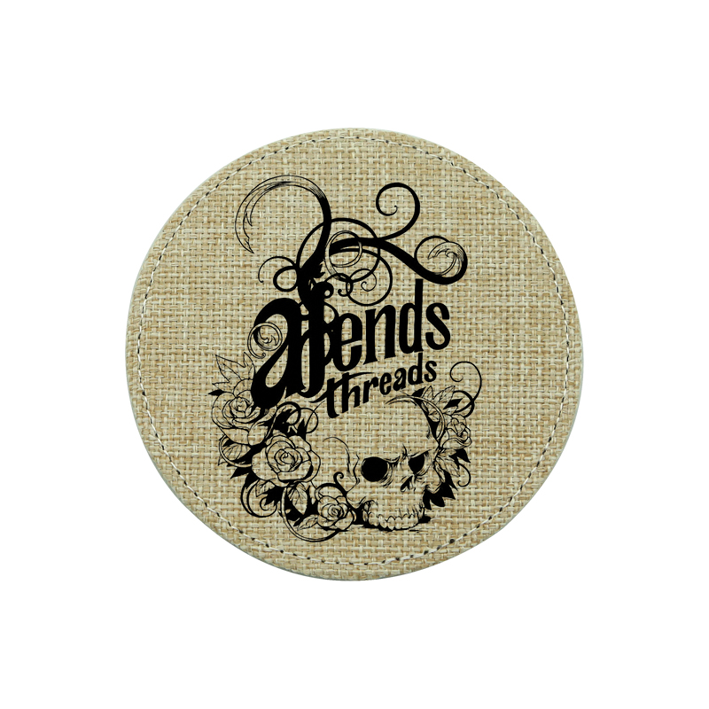 Sublimation Jute Coaster-Round Sublimation Jute Coaster-Round