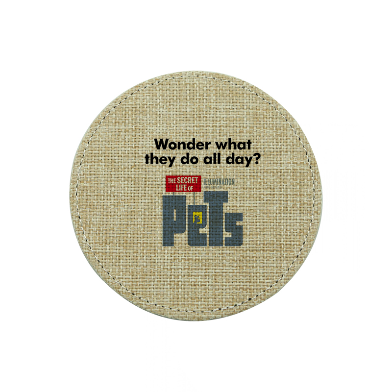 Sublimation Jute Coaster-Round Sublimation Jute Coaster-Round
