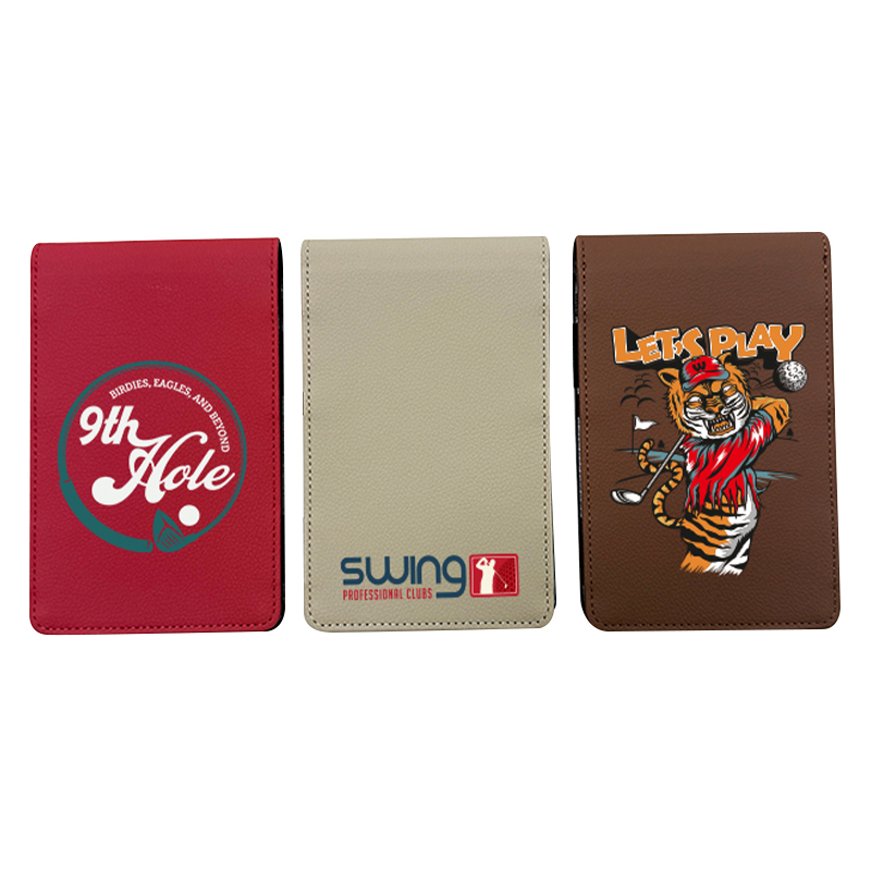 Sublimation Leatherette Golf Scorecard Hållare