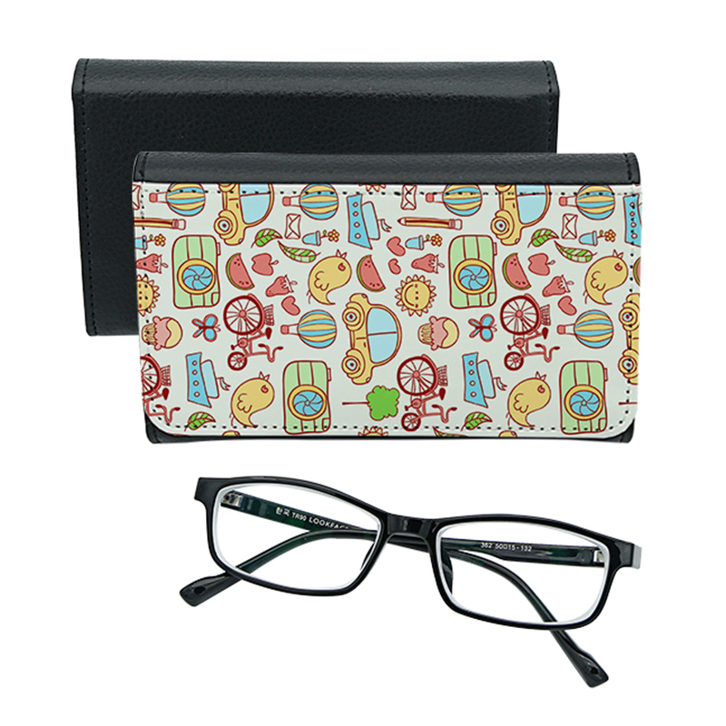 Glasögonfodral av sublimation PU-läder