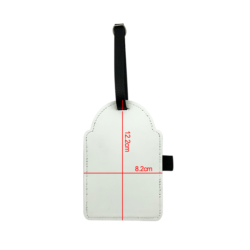 Sublimation Leatherette Golf Bag Tag with 3 Wooden Tees