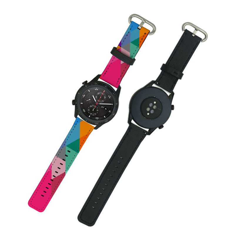 Sublimering PU Läder Samsung/Huawei klockarmband 20mm