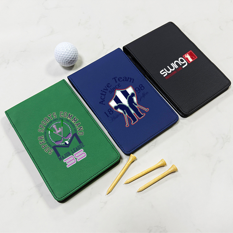 Sublimation Leatherette Golf Scorecard Hållare