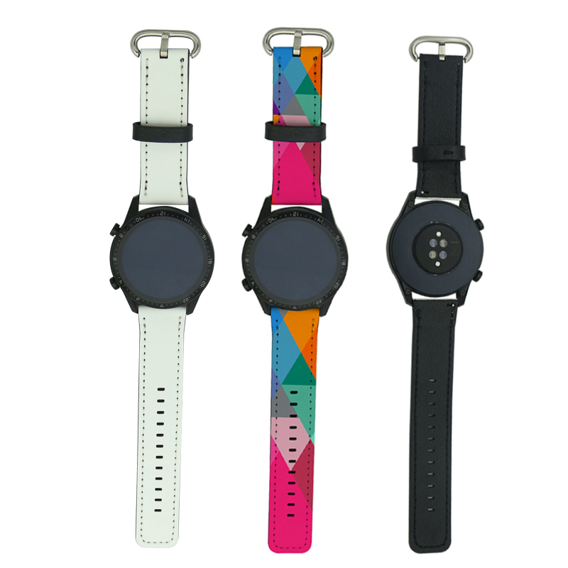 Sublimering PU Läder Samsung/Huawei klockarmband 20mm