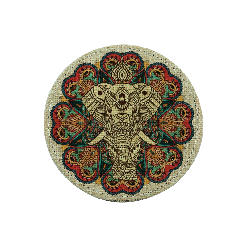 Sublimation Jute Coaster-Round Sublimation Jute Coaster-Round