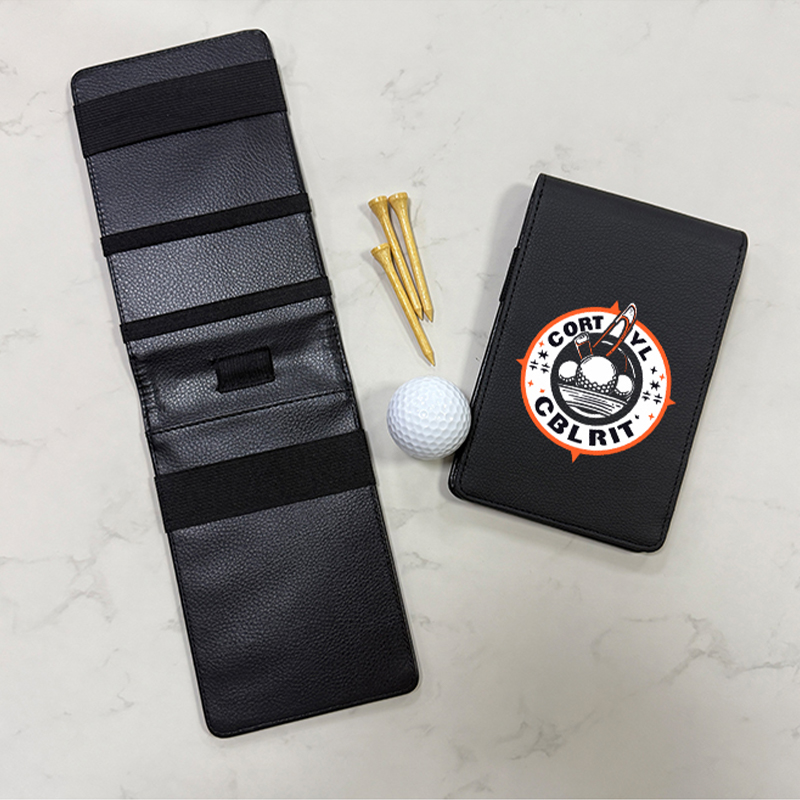 Sublimation Leatherette Golf Scorecard Hållare