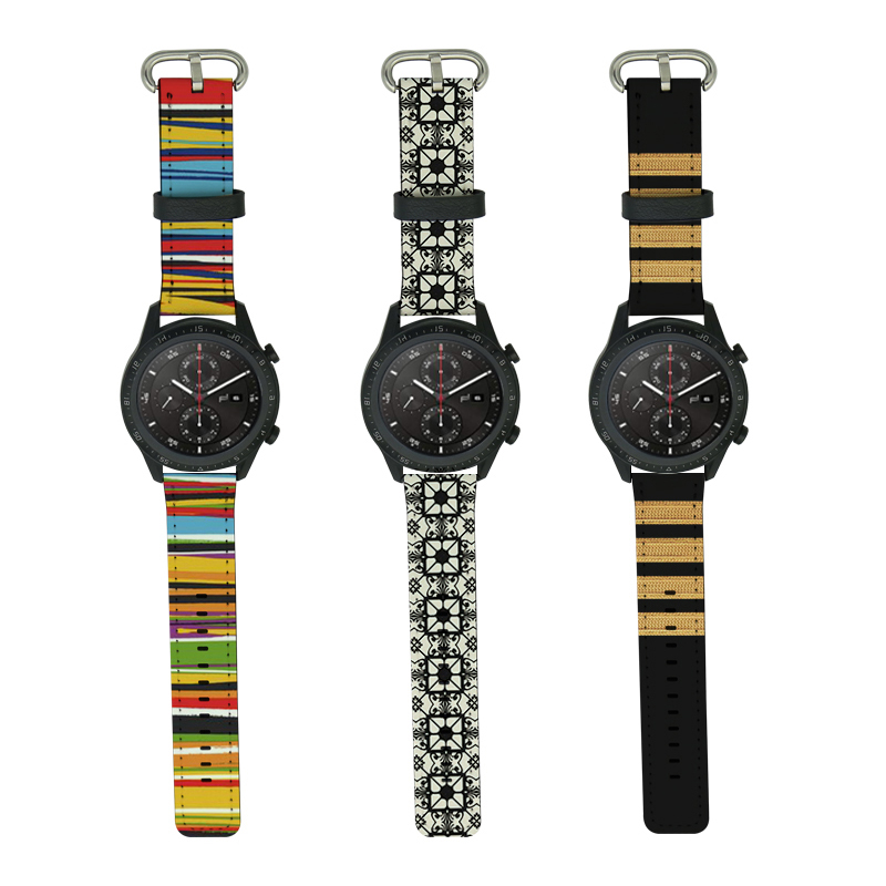 Sublimering PU Läder Samsung/Huawei klockarmband 20mm