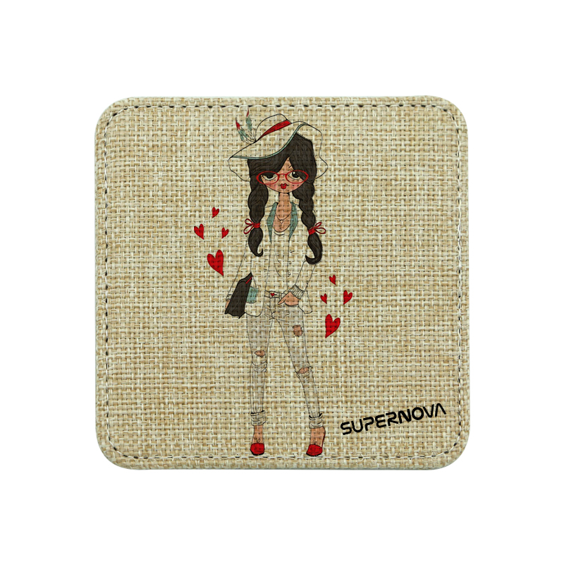 Sublimation Jute Coaster-Square Sublimation Jute Coaster-Square