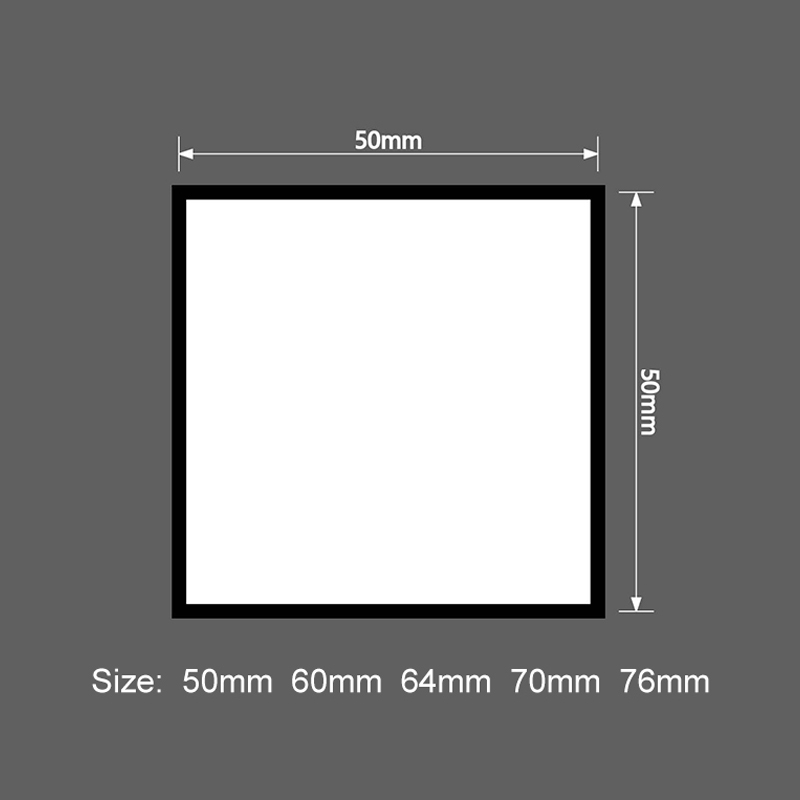 3' x 3' fyrkantiga sublimationsläderlappar med lim