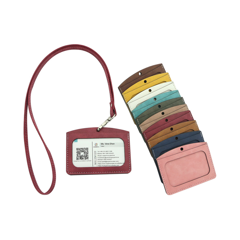 Sublimation Leatherette ID Badge Hållare - Horisontell
